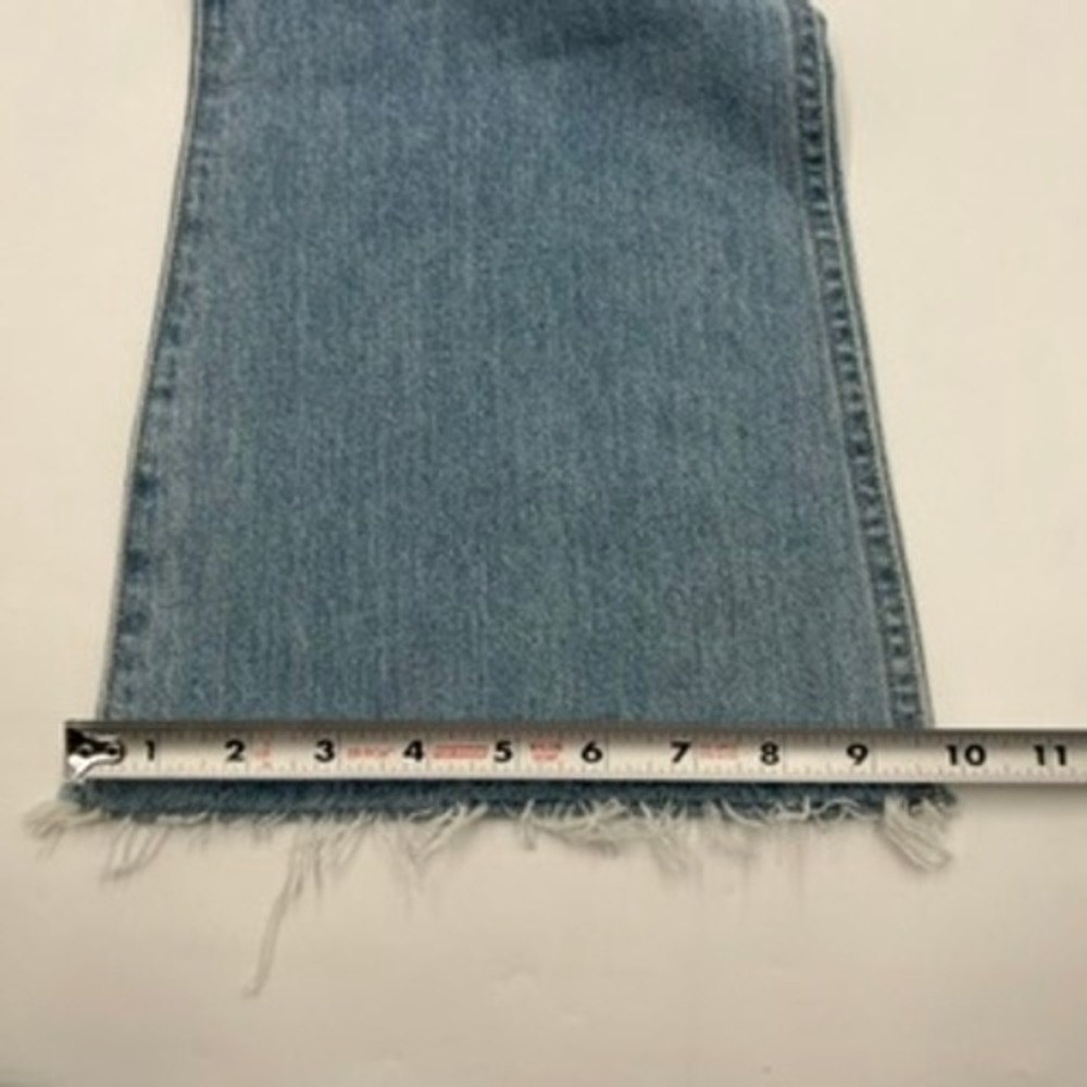 Wrangler Lovestruck High Rise Flare Jeans Light Wash Raw Hem 32/32 WROCK 672 - Picture 16 of 16